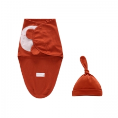 Miracle Baby Swaddle and Hat Set-Soft Baby en manta envolvente de algodón puro y ajustable Manta y gorras de bebé