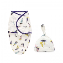 Miracle Baby Swaddle and Hat Set-Soft Baby en manta envolvente de algodón puro y ajustable Manta y gorras de bebé
