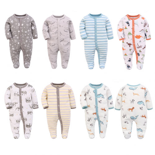 Miracle Baby Mono bebé 100% algodón, suéter súper suave para todas las estaciones, pijama de algodón para niños pequeños